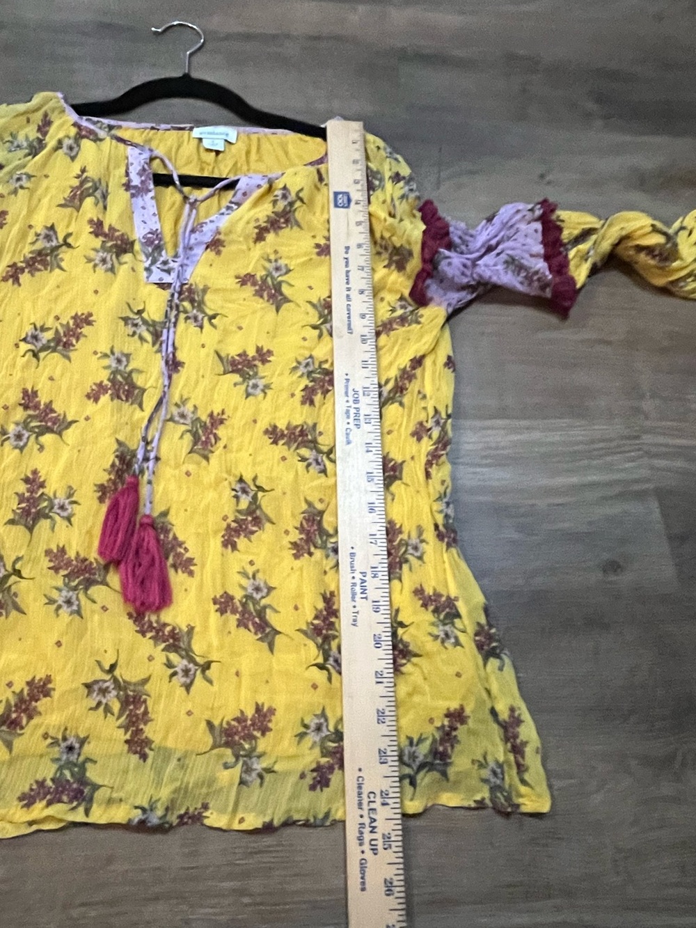 Sundance Floral Dreams Blouse | Small | Boho Sheer Floral Top - Picture 8 of 8